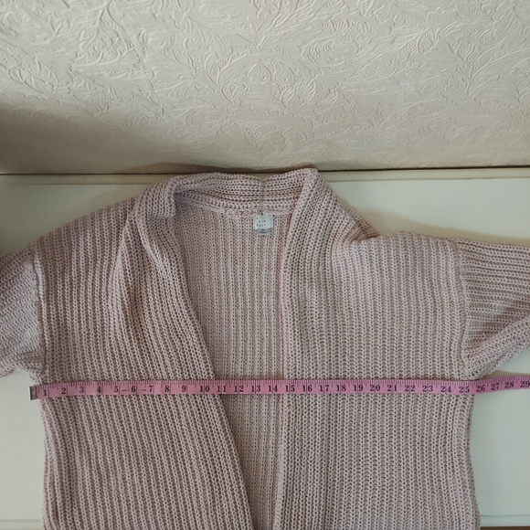 a new day beige cream chunky knit open cardigan Sz XL - Picture 7 of 7